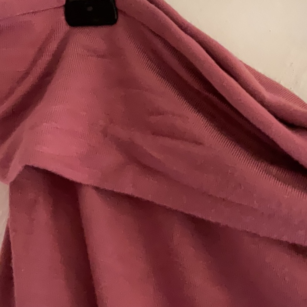 Sale! Antistar Fold Over Strapless Tube Top, Size L, Red/Rose, NWT - Picture 4 of 7